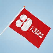 Vrijheidsvlag 80 jaar rood