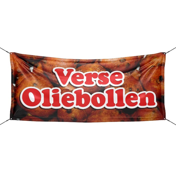 Verse oliebollen spandoek