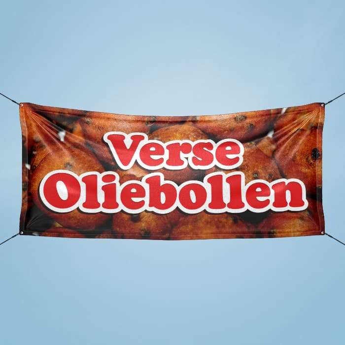 Verse oliebollen spandoek