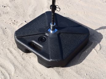 Beachflag Voeten
